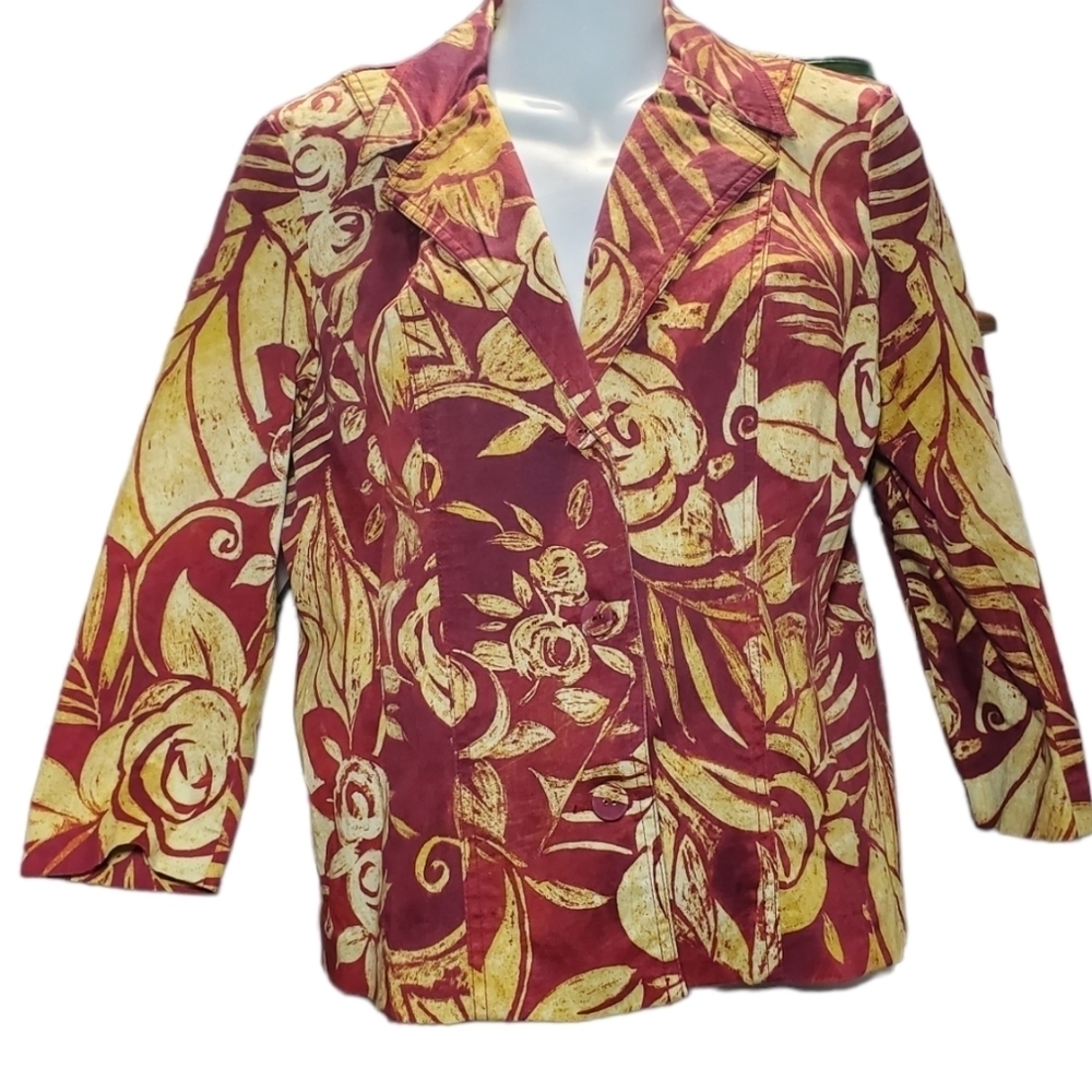 CHICOS blazer button down 8